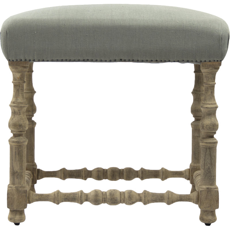 Giselle Upholstered Counter Stool with Solid Wood Frame, Counter Stool (24” Seat Height)