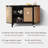 Modern Black Solid Wood Sideboard-473405569