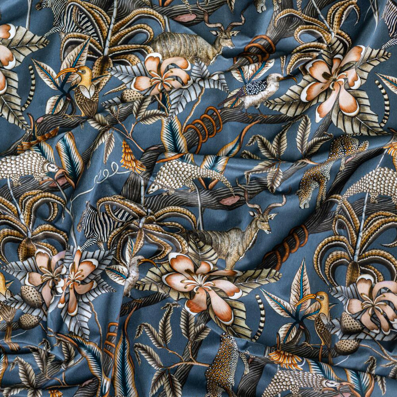 Ardmore Velvet Fabric, Ash