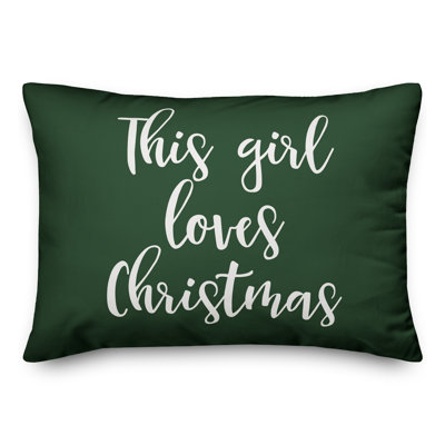  Coussin «This Girl Loves Christmas»