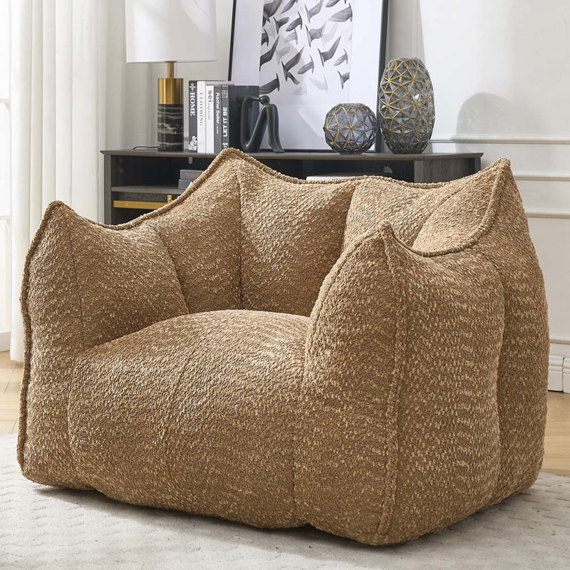 Fauteuil à billes en chenille, Café