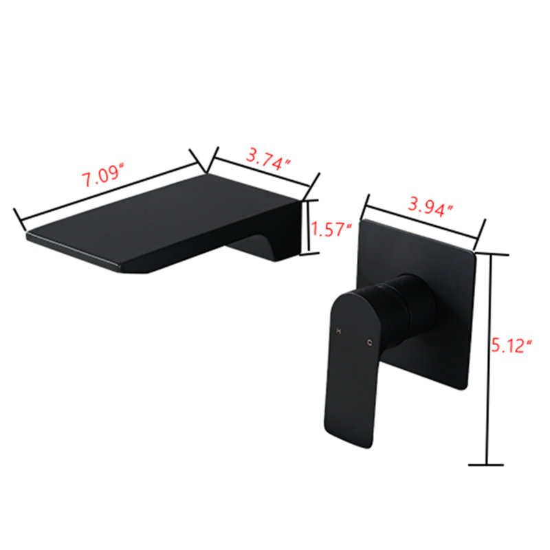 Single-handle Bathroom Faucet, Matte Black