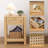 Boho Nightstand with Drawer and Shelf-815402850