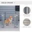 64.5cm H Stainless Steel Exercise Pen With Door