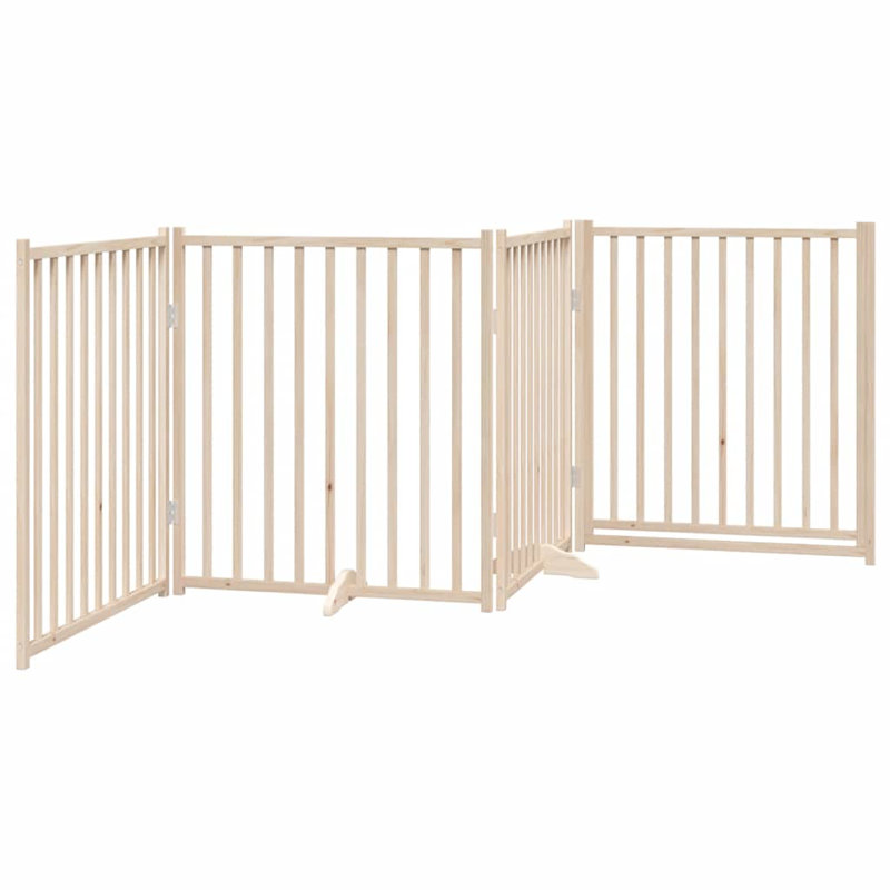 Barrière pour chien 4 panneaux Archie & Oscar, H 35,4 po x l 126 po x P 0,8 po, Beige