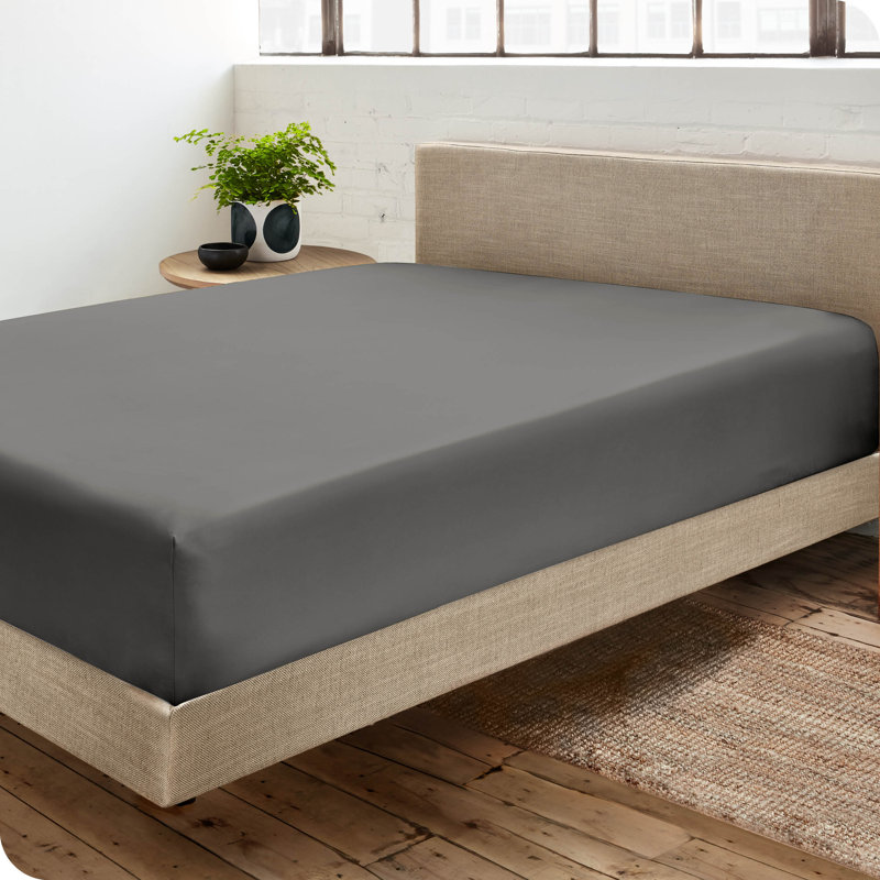 Twin Khaki Ultra-Soft Microfiber Deep Pocket Fitted Sheet