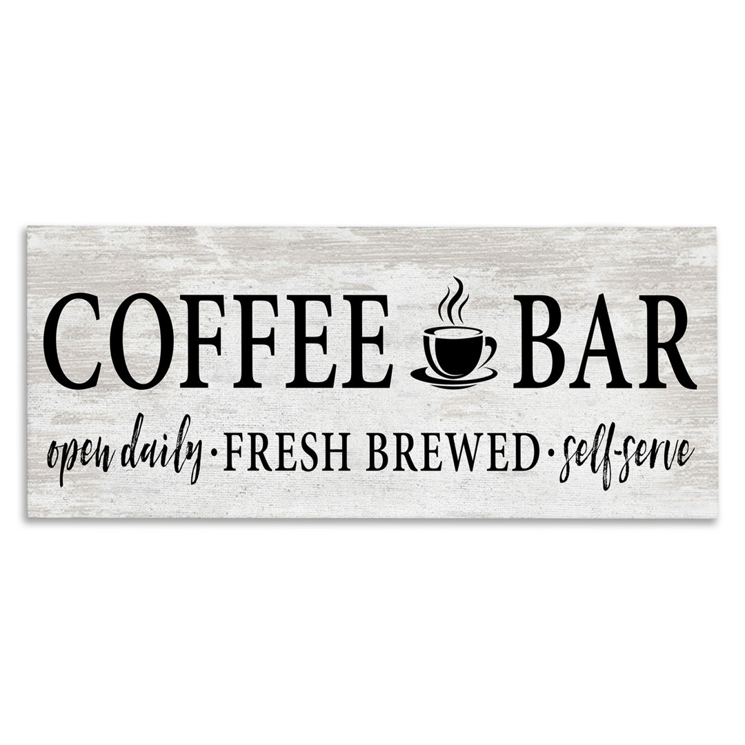 " Coffee Bar " by Lettered And Lined Stupell Industries 