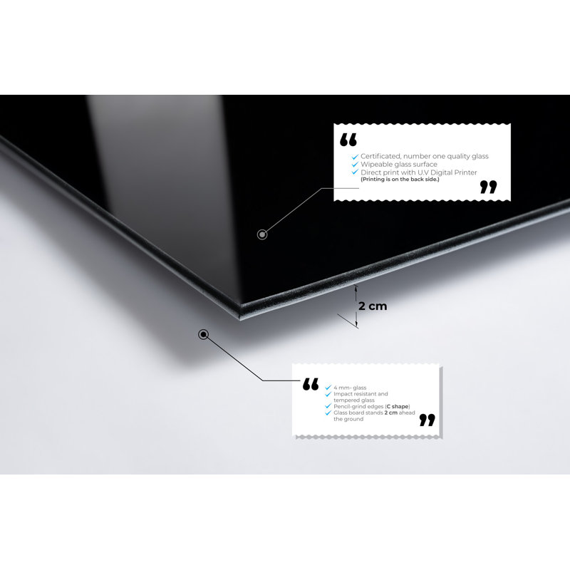 Peinture décorative en verre trempé, H 27,6 po x l 39,4 po