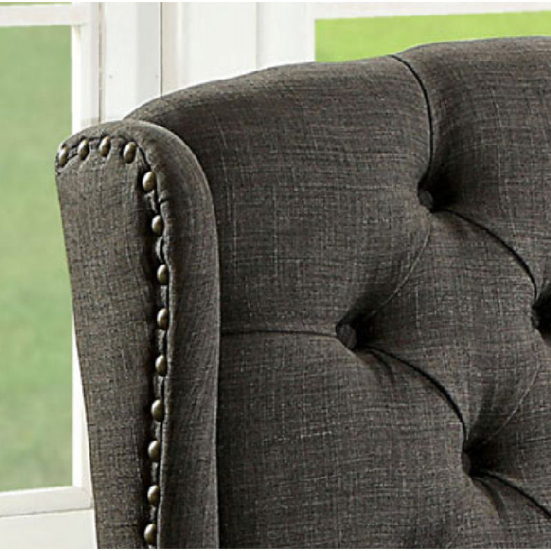 Aiden-Lee 20'' H Tufted Upholstered Side Chair, Gray