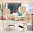 Susu Polyethylene (PE) Wicker Outdoor 30'' Bar Stool with Cushion-703525421-747810370