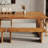 Brown Rectangular Solid Wood Dining Table-28083907