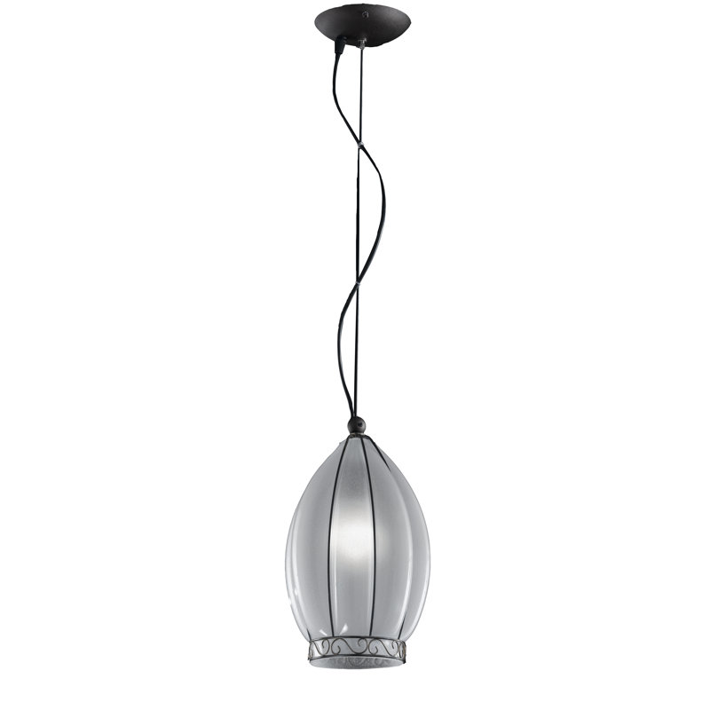 Tulipano 1 - Light Dark Steel Dome Pendant