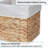 Wicker Storage Baskets with Liners, Water Hyacinth Handwoven Cube for Organizing-319806383