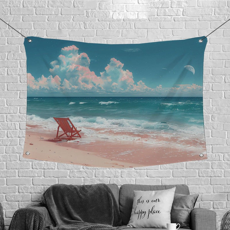 Tapisserie en microfibre, H 68 po x l 80 po
