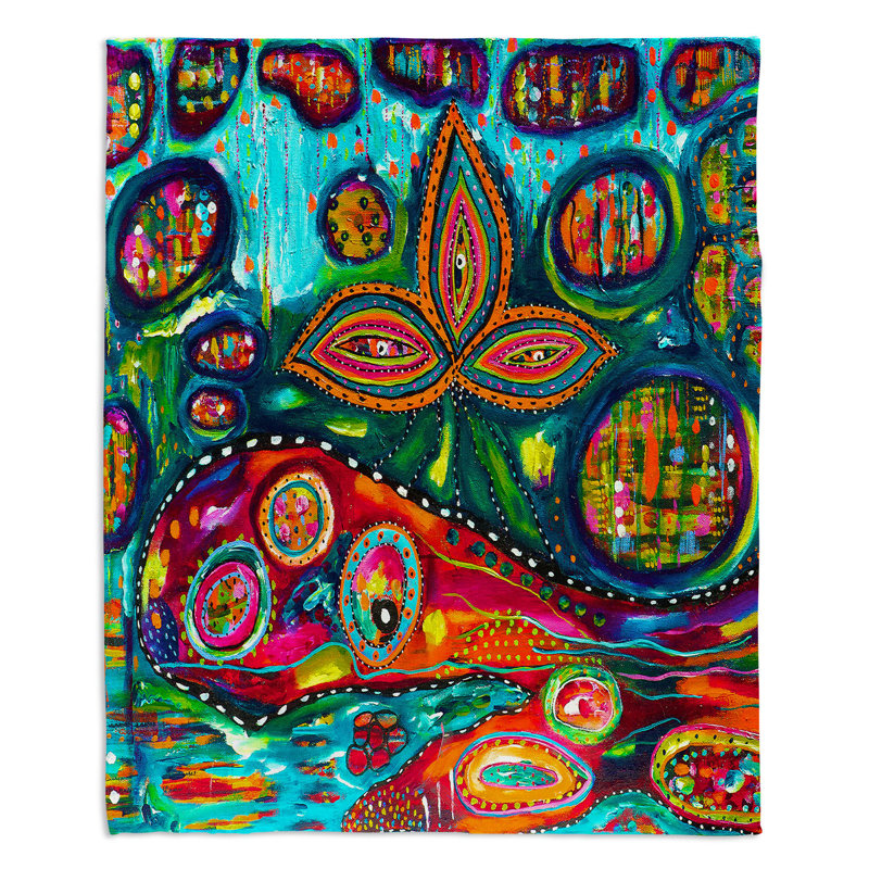  Couverture Whale Wonderland, 68 po x 80 po