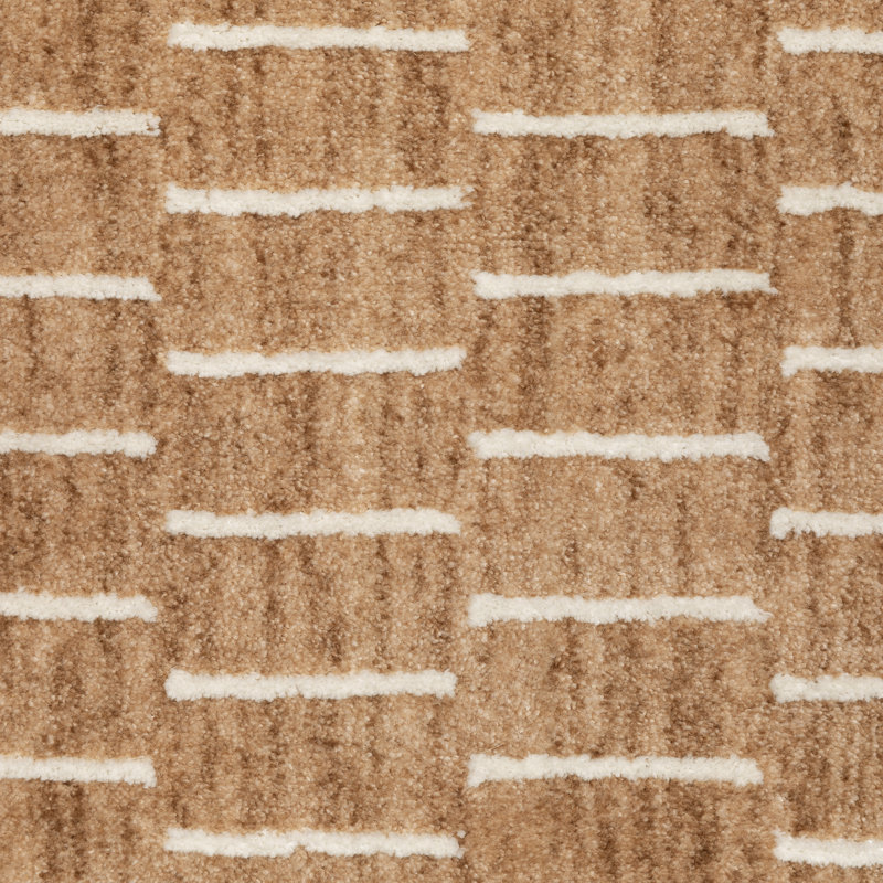 Tapis rouille / beige Orion, Tapis de couloir 2 pi 3 po x 7 pi 7 po