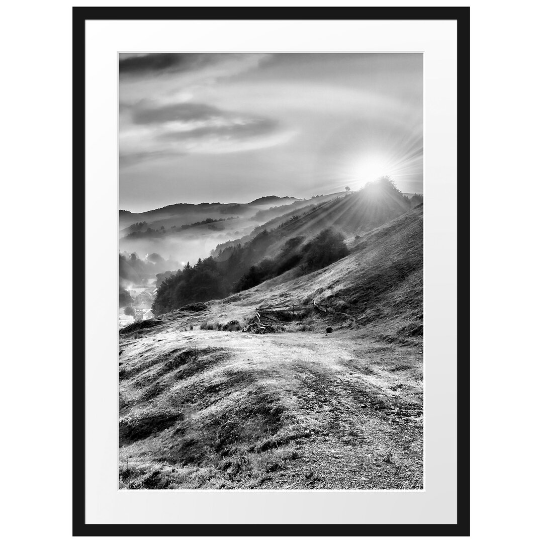 Gerahmtes Poster Berglandschaft