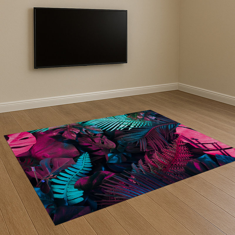 Floral Area Rug, Runner 70 x 140 cm