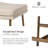 Maven Lane Berkley Counter Stool In Antiqued Brass With Light Beige Fabric-123564825-123564823
