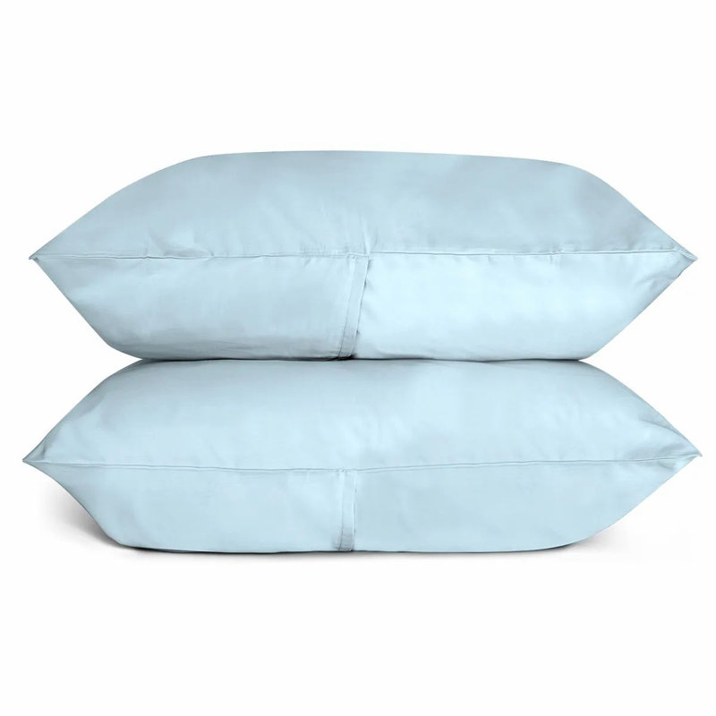 Sunrise Sateen Sheet Set, King Sheet Set with 2 Pillowcases, Blue