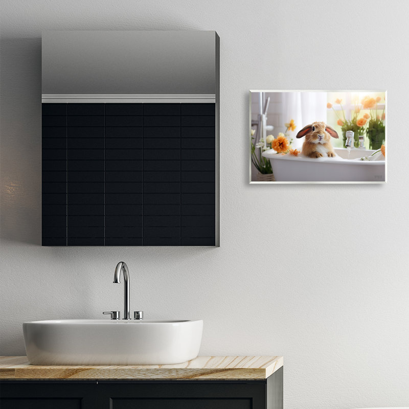«Bathing Baby Bunny» par Roozbeh Bahramali, H 13 po x l 19 po
