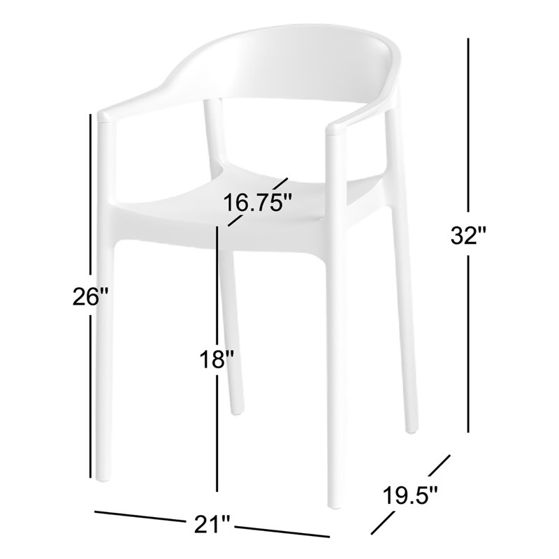 Fauteuil de salle à manger Stella, Noir / transparent