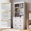 70.9" Tall Bookcase With 3 Drawer For Office,Modern Standing Bookshelves