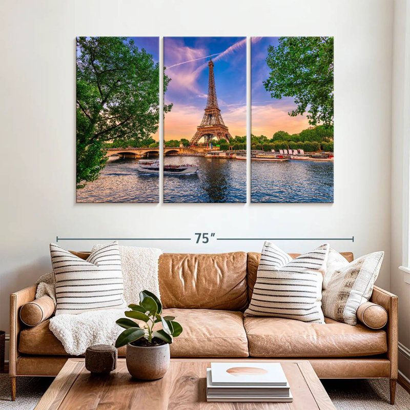 Sebbie Paris Eiffel Tower, 42" H x 65" W