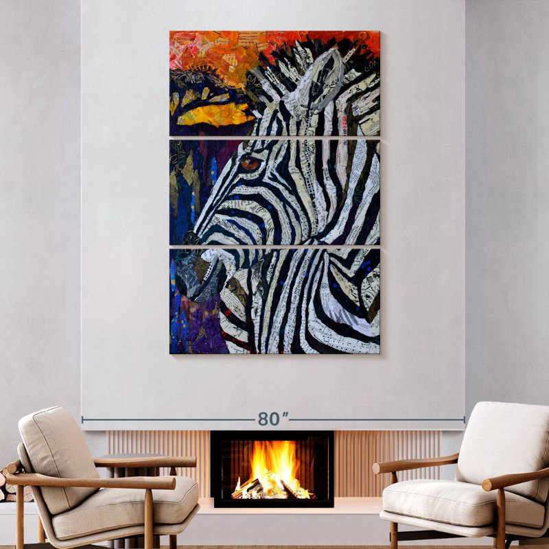 Brampt Seeing Stripes I, 74" H x 48" W