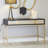 Thetisa Wooden 3 Drawers Desk with Mirrored Front and Outlet-523859110