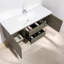 Meuble-lavabo mural simple 59 po avec plateau en résine Stone Carol-Ann-1293001600