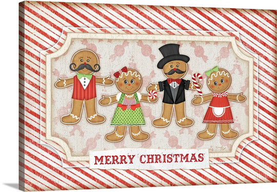 Great Big Canvas 'Gingerbread Christmas' by Jennifer Pugh Graphic Art Print | Wayfair