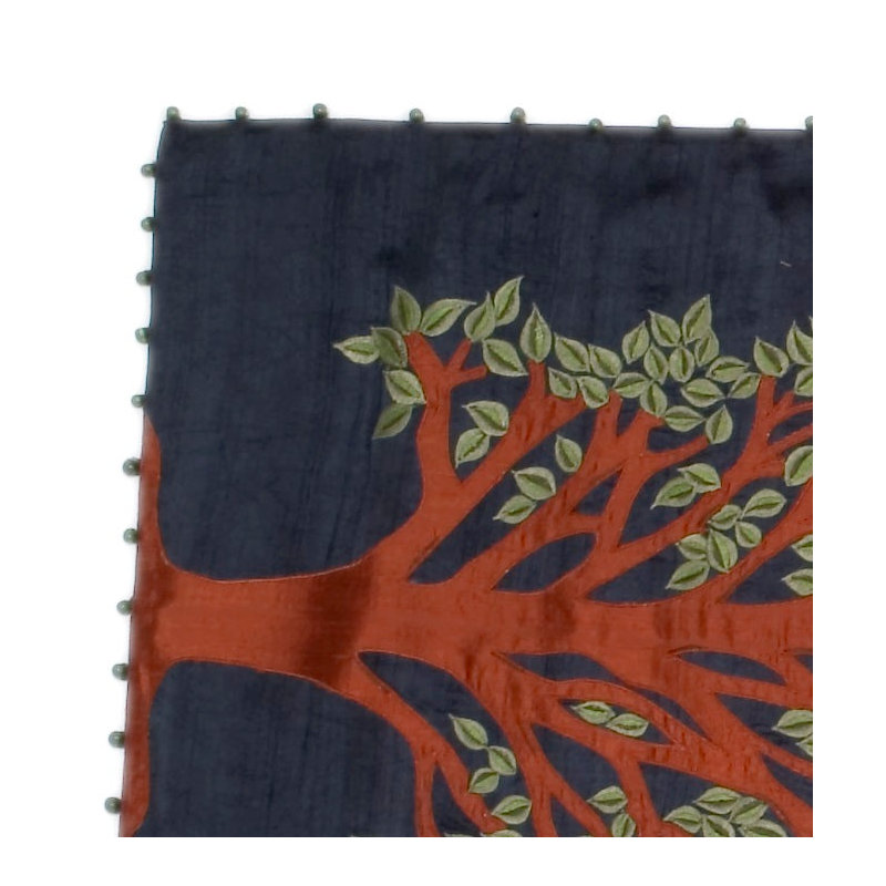 Tree of Life Table Runner, Navy