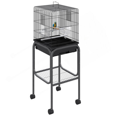 Cage à oiseaux intérieure en métal, cage à perroquet, volière à oiseaux