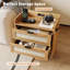 59.9cm W Manufactured Wood Bedside Table-1239542846