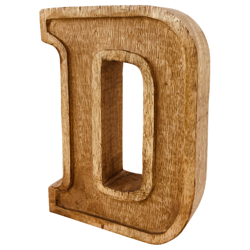 Jaliyah Text & Numbers Letter Block, D