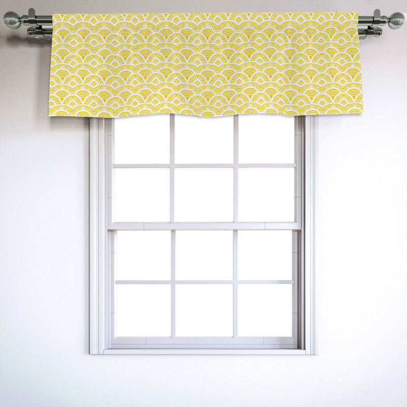 Sateen Ruffled Window Valance