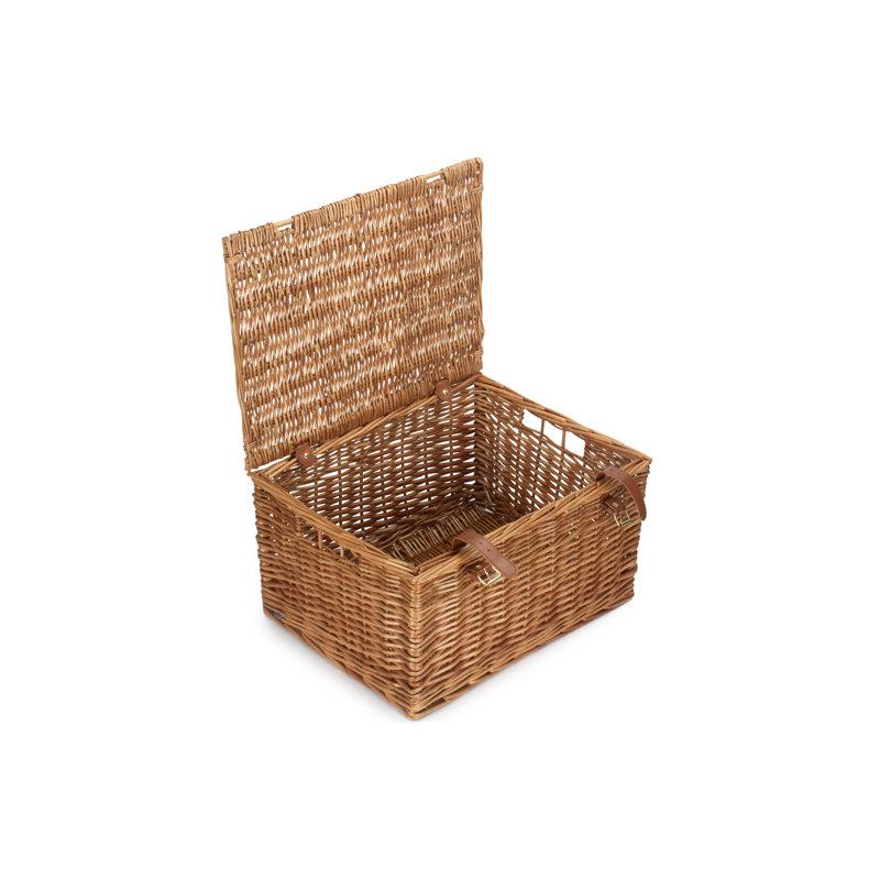 Wicker Light Steamed Finish Windsor Empty Hamper Basket