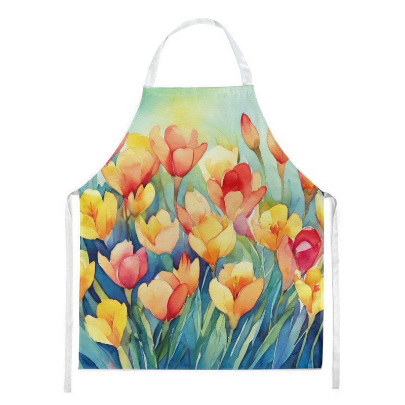 Freesias en tablier aquarelle