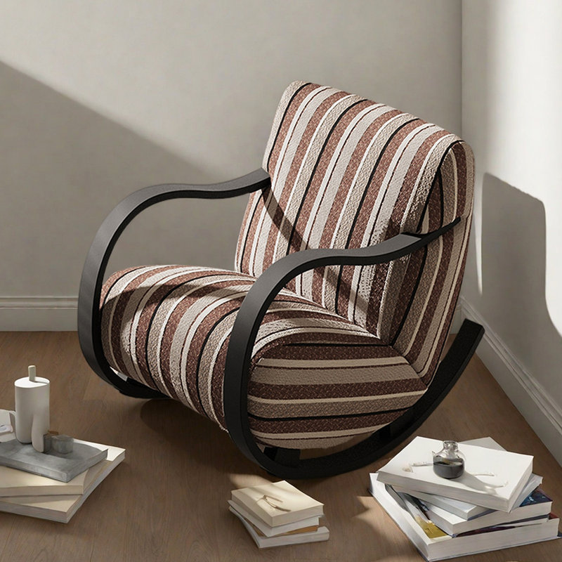 Chaise berçante rétro avec coussin éponge Retro