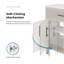 Ensemble de meuble-lavabo autoportant 30 po Carissa, blanc crème, plateau en céramique blanche et quincaillerie noir mat Carissa-134089769-134089767-134089768