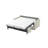 Adalise Italian 77" Genuine Top Grain Leather Queen Square Arm Pull Out Sleeper Sofa Bed with Memory Foam Mattress-87041320