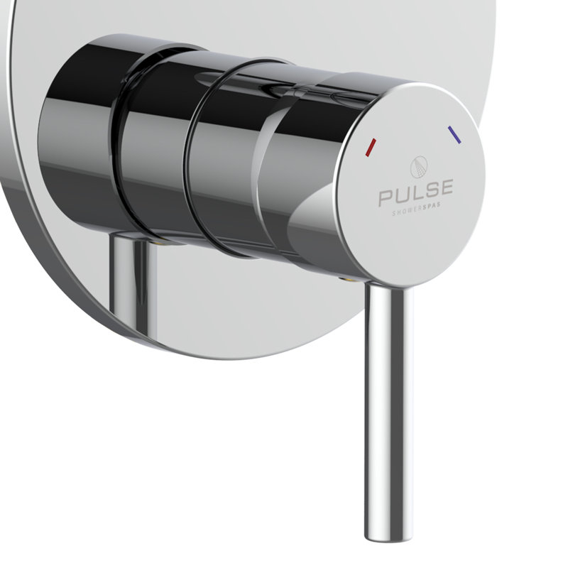 Chrome Two-Way Pressure Balance Shower Valve with Trim Kit