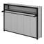 Lit escamotable avec tablettes, lit escamotable en métal au design pliable et peu encombrant