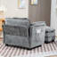 Fauteuil club avec repose-pieds Boucle-1117254349