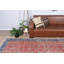 Tapis de couloir vintage turc en laine rouge avec motif floral Oushak pour les escaliers de cuisine et le couloir