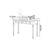 Black Rubberwood Double-drawer Writing Desk-551191475