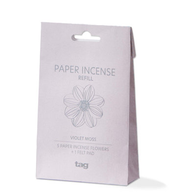 Bergamot Green Tea Ppr Incense Refills Set Of 5 Beige Paper Everyday