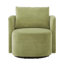 Fauteuil d'appoint rembourré 29,9 po avec base pivotante à 360 ° pour salon, chambre à coucher, bureau ou hôtel-1637445171