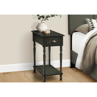Living Room Accent Table In Veneer - Fresh Appeal 24 In. High Adds Elegance To Space